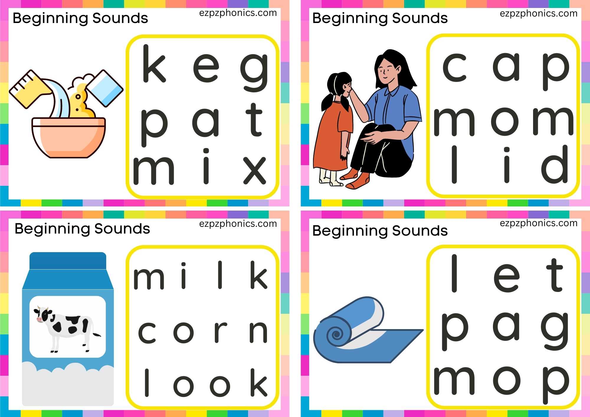 Letter M Word Search Group 2